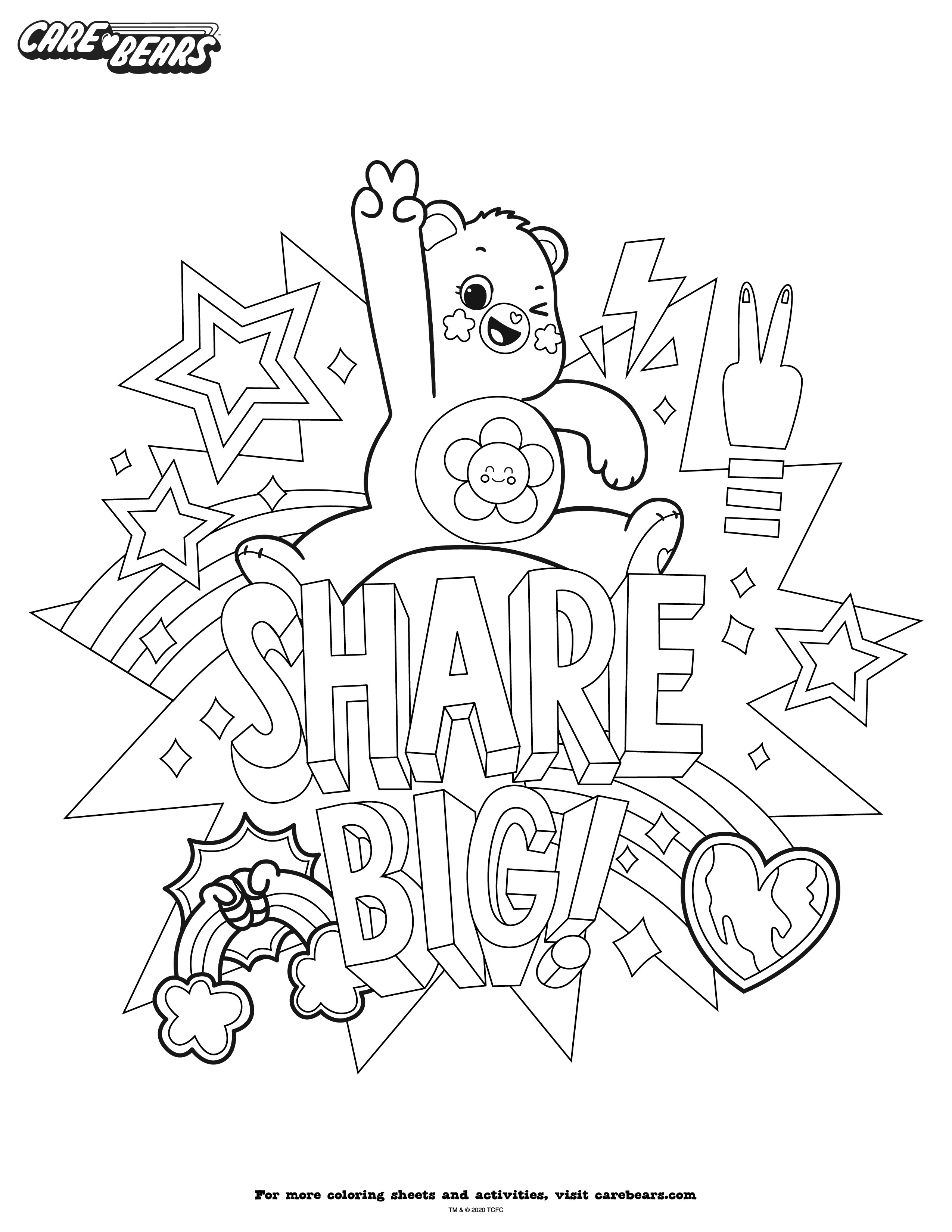 best care bear coloring pages